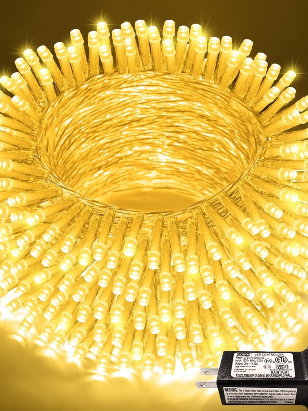 Outdoor String Lights Indoor for Bedroom, 200 LED Christmas Lights